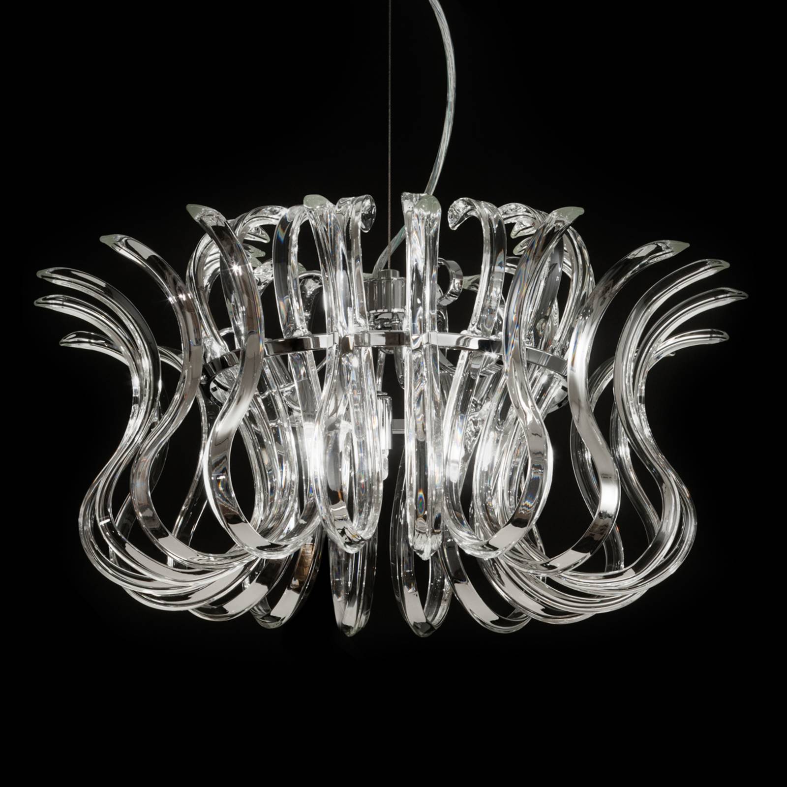 Metallux Suspension Wave en verre