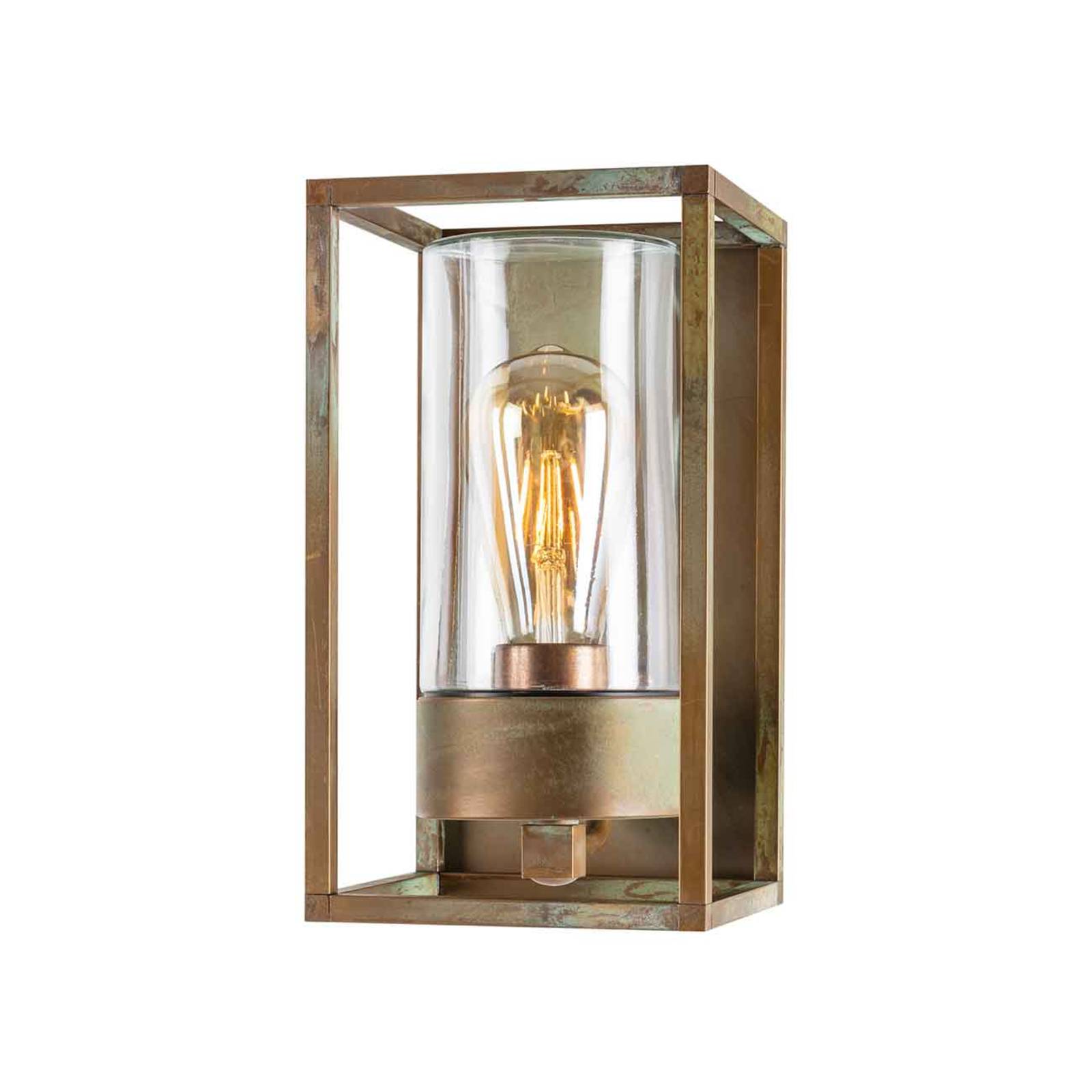 Moretti Luce Applique d'ext. Cubic³ 3365 laiton ancien/transp. Moretti Luce