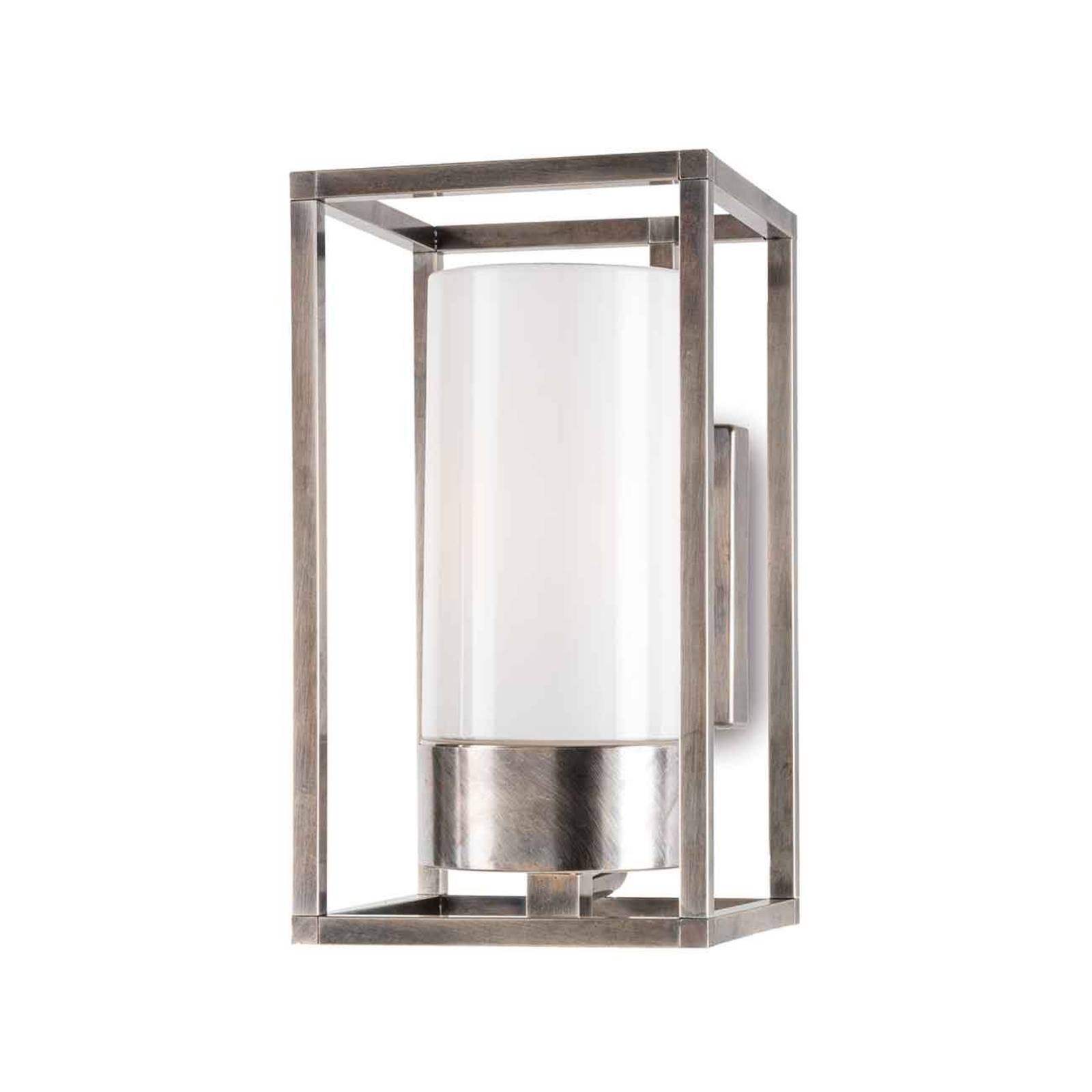 Moretti Luce Applique d'ext. Cubic³ 3364 nickel ancien/opale Moretti Luce