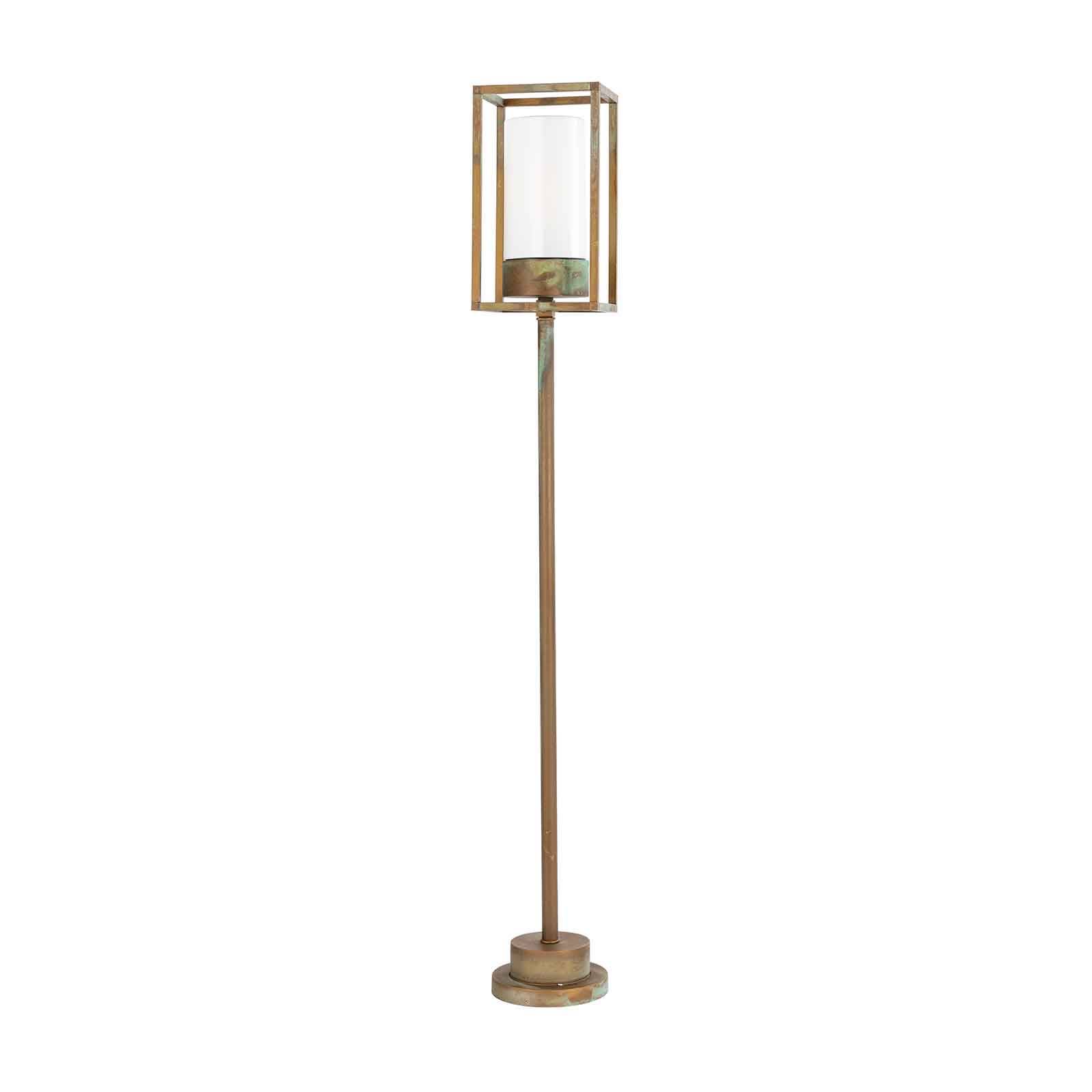 Moretti Luce Borne lumineuse Cubic³ 3371 laiton ancien/opale Moretti Luce