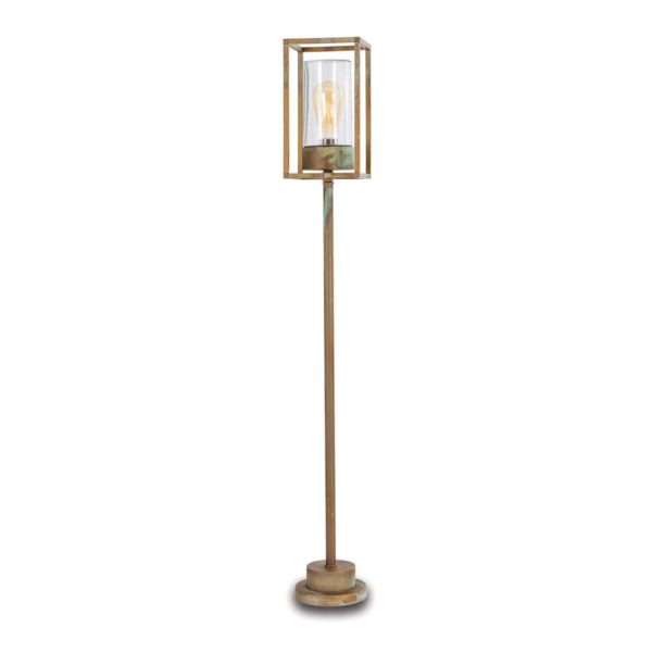 Moretti Luce Borne lumineuse Cubic³ 3371 laiton ancien/transp. Moretti Luce