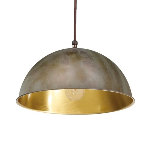Moretti Luce Suspension Circle dorée/laiton ancien