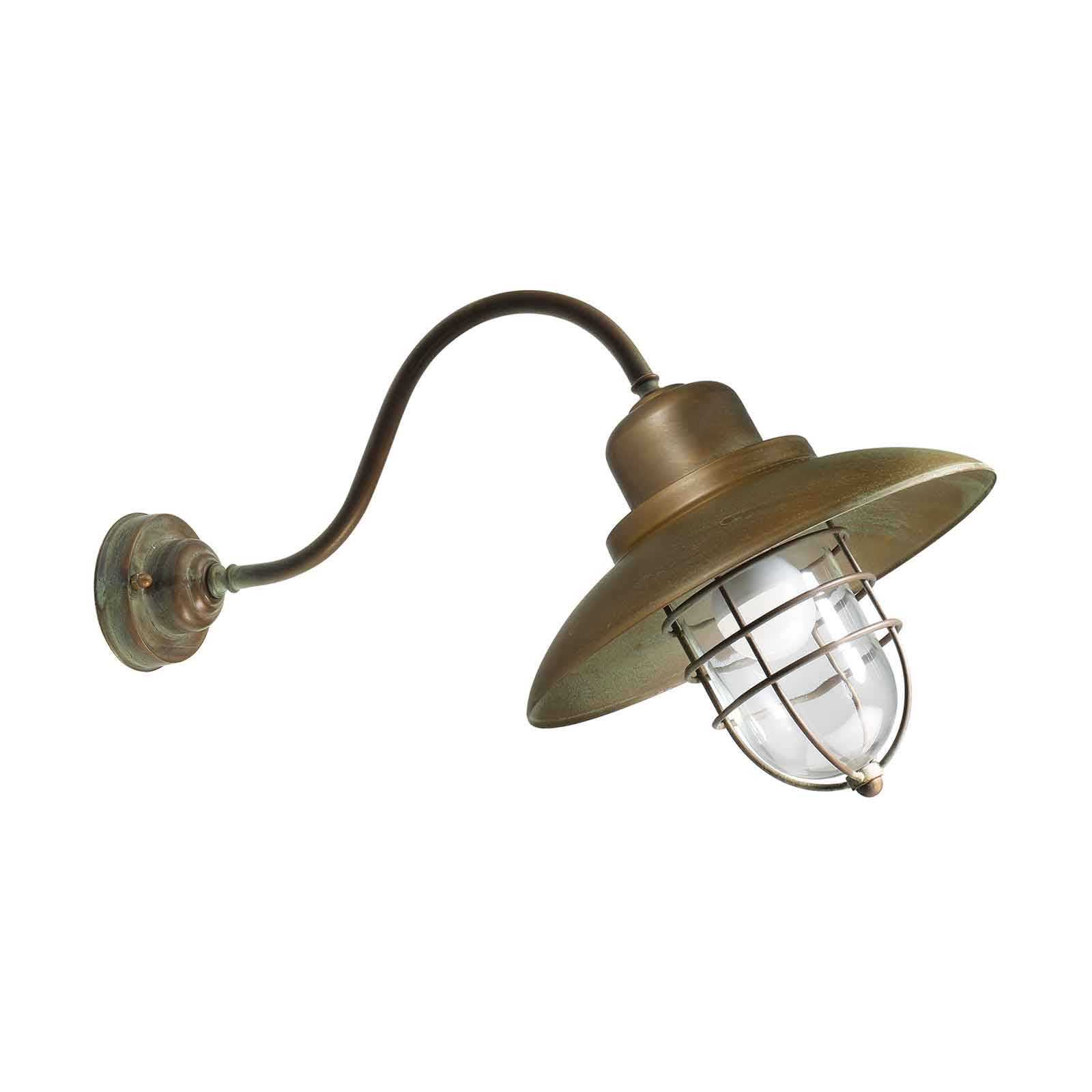 Moretti Luce Applique Patio Cage 3301 laiton ancien/transp. Moretti Luce