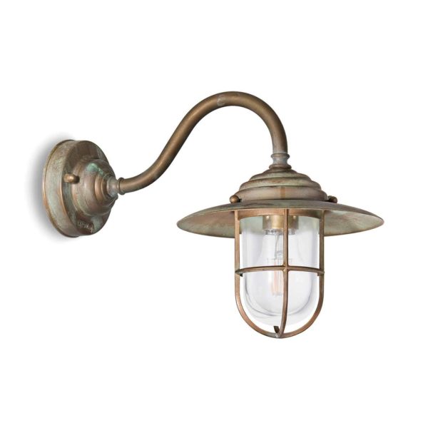 Moretti Luce Applique extérieur Chalet 140 laiton ancien/transp Moretti Luce