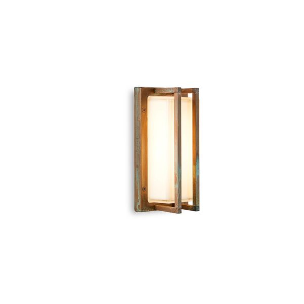 Moretti Luce Applique d'extérieur Ice Cubic 3413 laiton antique Moretti Luce