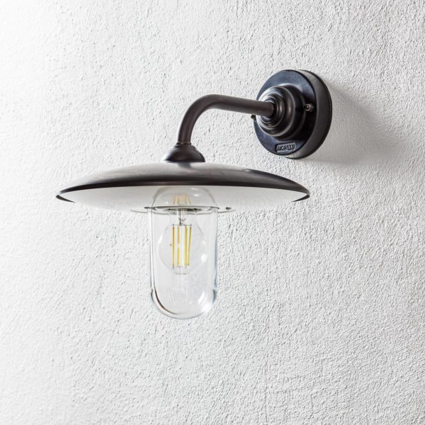 Moretti Luce Applique extérieur Golfo laiton bruni, transparent Moretti Luce