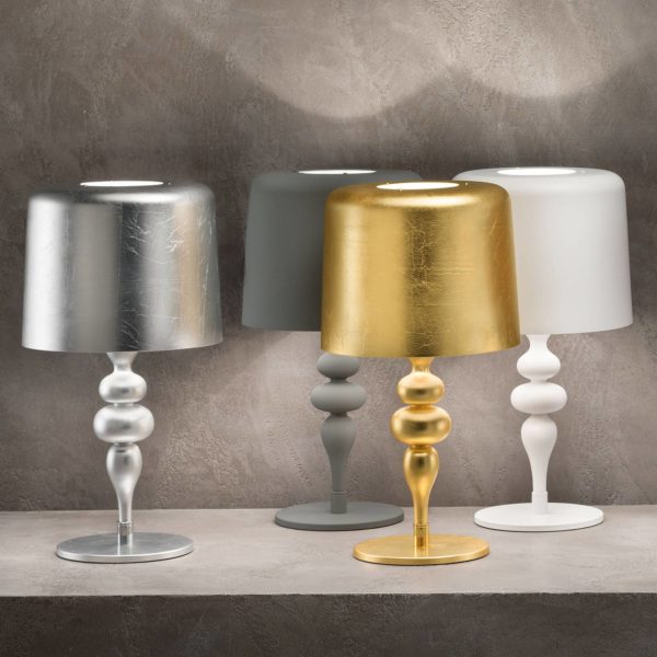 Masiero Lampe à poser Eva TL1 M, 53 cm, gris foncé Masiero