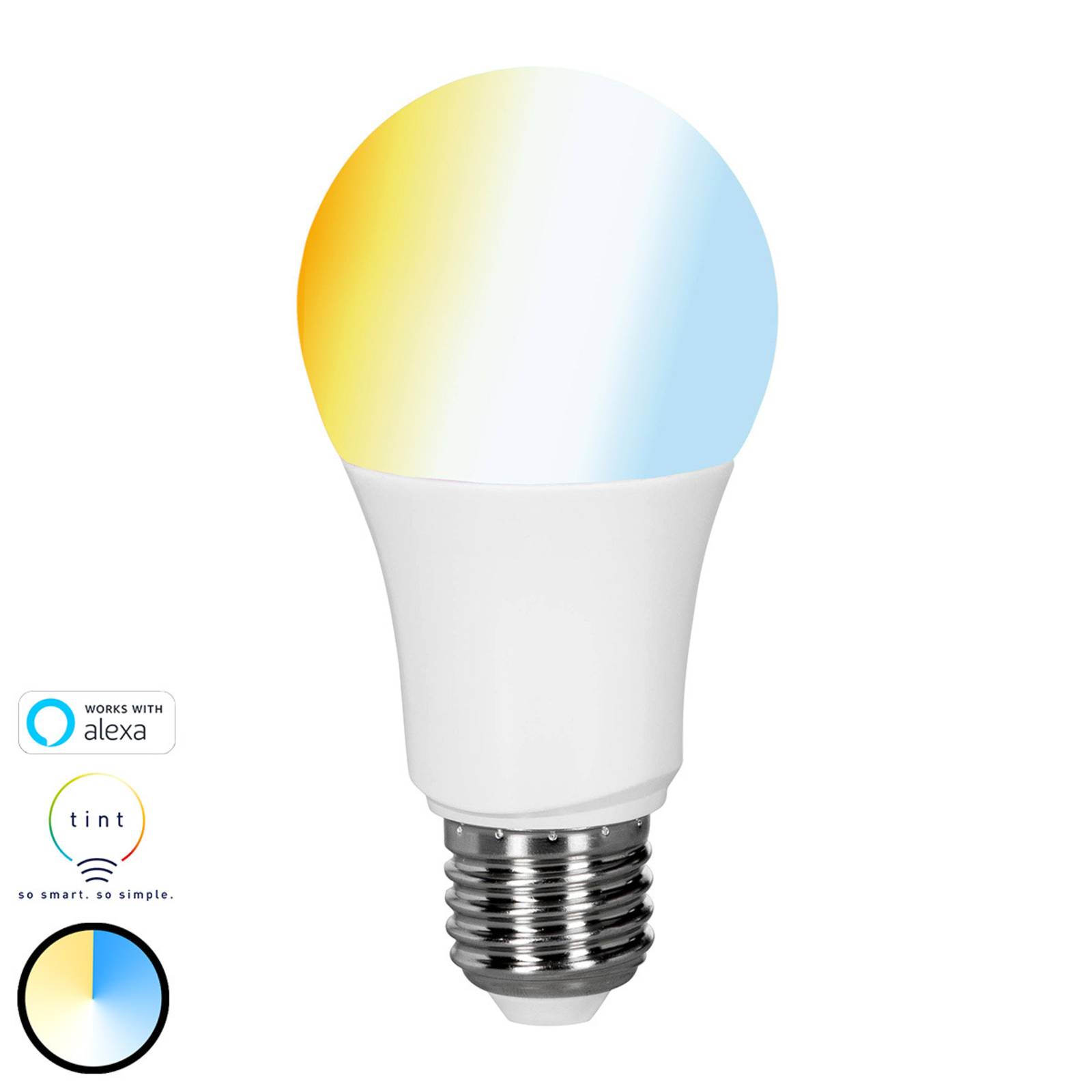Müller Licht tint white ampoule LED E27 9 W
