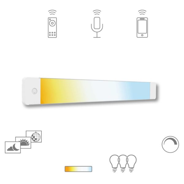 Müller Licht tint lampe sous meuble LED Alba 50 cm tint