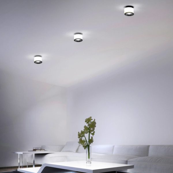 Molto Luce Dark Night plafonnier 2700K noir/blanc Molto Luce