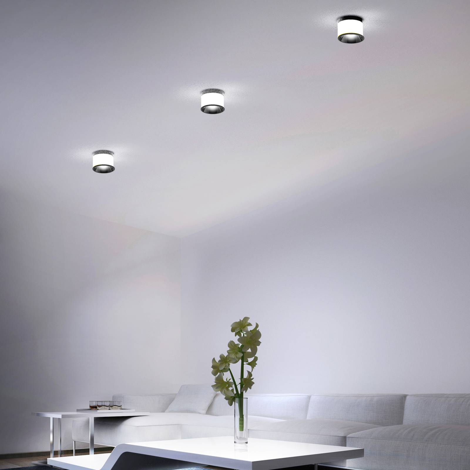 Molto Luce Dark Night 840 Casambi blanc/gris Molto Luce