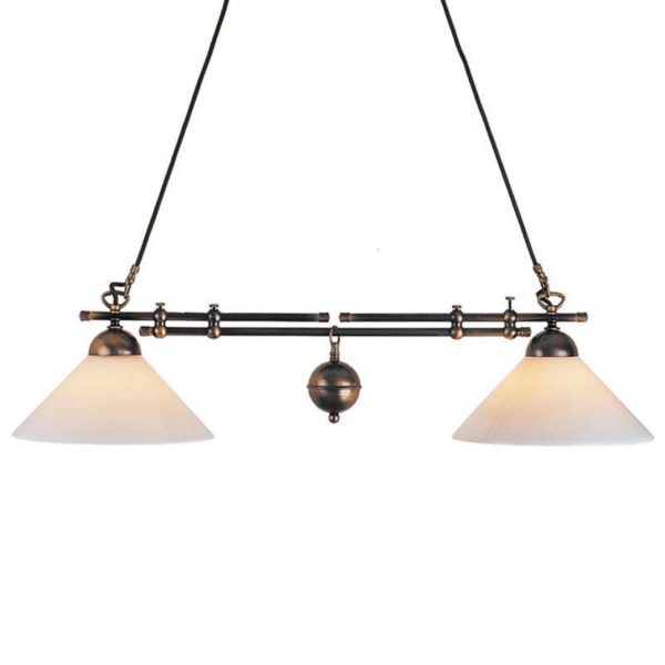 Menzel Anno 1900 suspension linéaire à 2 lampes Menzel