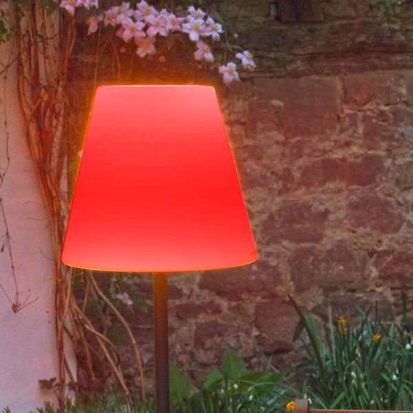 Megatron lampadaire LED Danna abat-jour rond IP44 Megatron