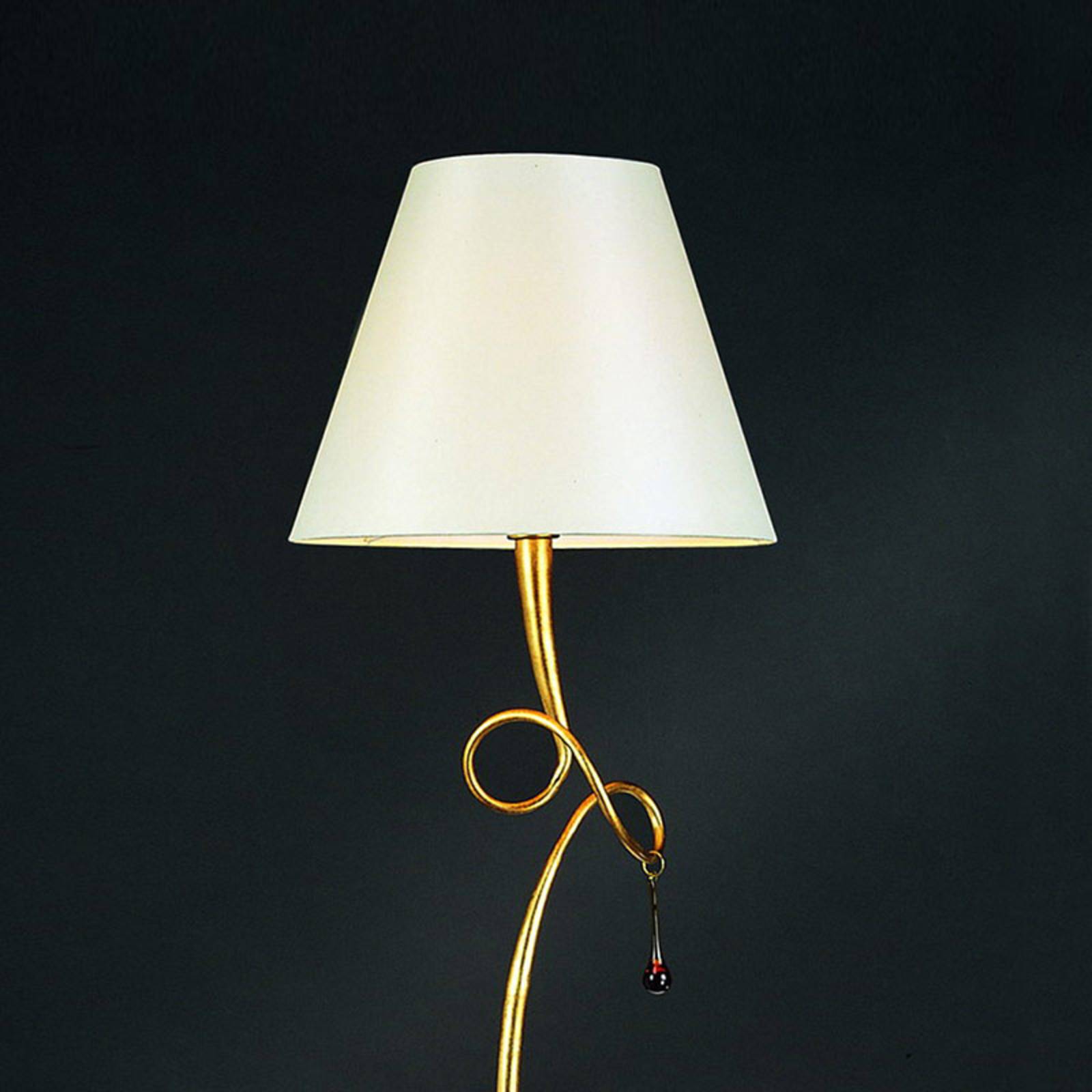 Mantra Iluminación Lampadaire ravissant Paola avec abat-jour en tissu Mantra Iluminación