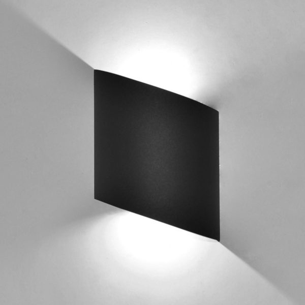 Mantra Iluminación Applique d'extérieur LED Sochi en gris foncé Mantra Iluminación