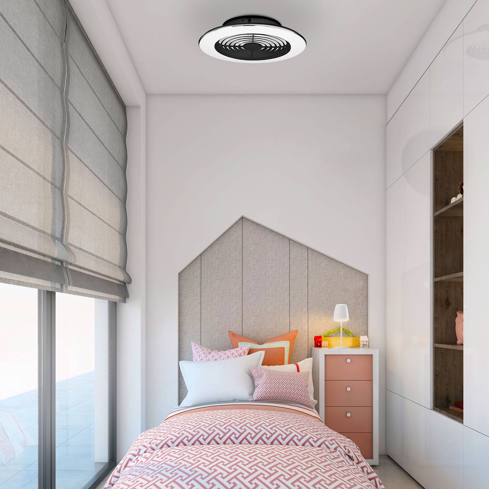 Mantra Iluminación Ventilateur de plafond LED Alisio mini