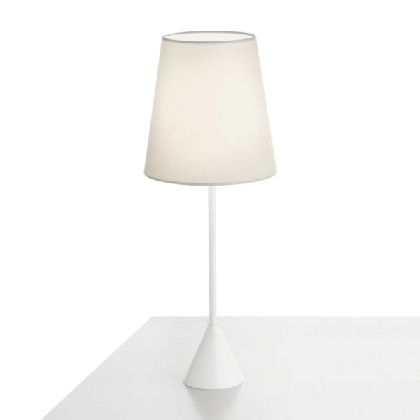 Modo Luce Lucilla lampe table Ø17cm blanche/ivoire Modo Luce