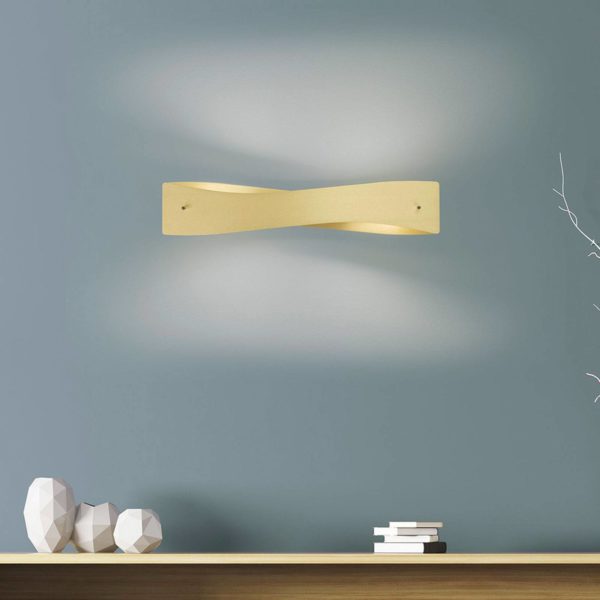 Quitani Applique murale LED Lian, couleur laiton, noir quitani