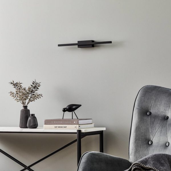 quitani Rothfels Tolu applique murale LED noir 45 cm quitani