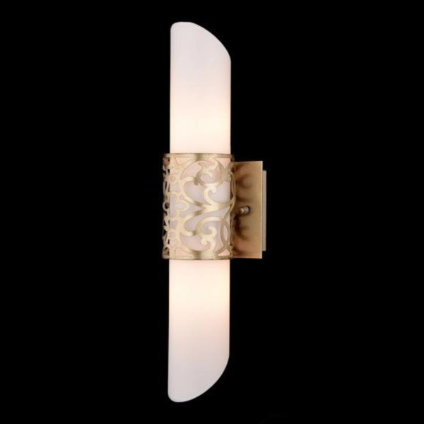 Maytoni Applique tubulaire en verre Venera dorée Maytoni