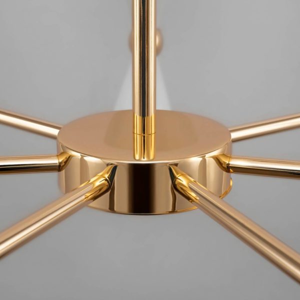 Maytoni Vesper suspension 14 lampes blanche/dorée Maytoni