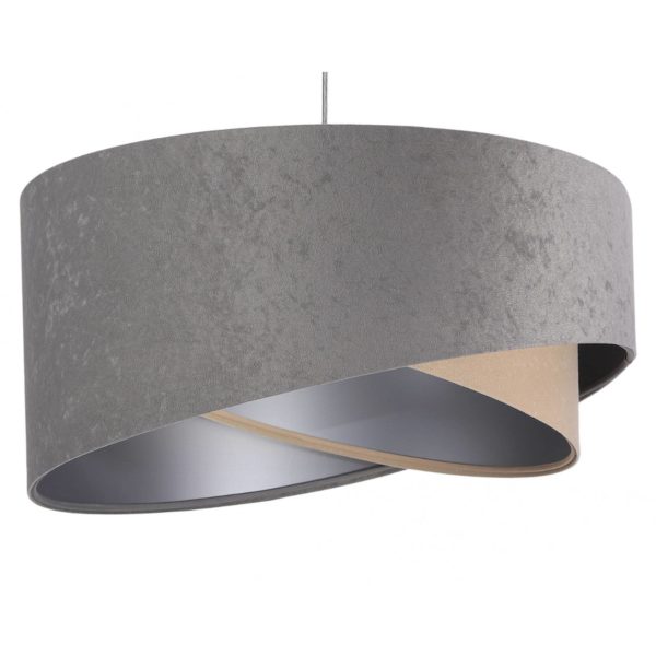 Maco Design Suspension Vivien tricolore gris/beige/argenté Maco Design