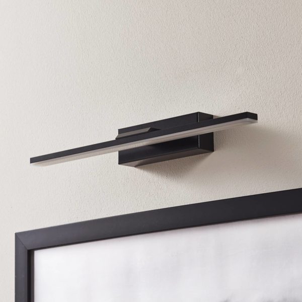 MCJ Applique murale LED Miroir 40 cm noir 4000K MCJ