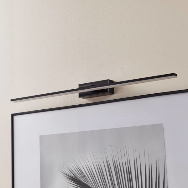 MCJ Applique murale LED Miroir 80 cm noir 3000K MCJ