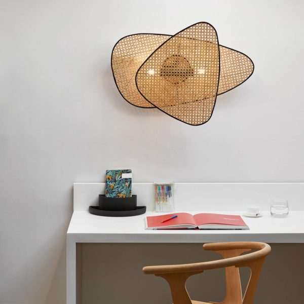 MARKET SET Screen applique à 2 lampes naturel MARKET SET