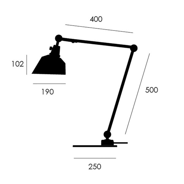 midgard modular TYP 551 lampe noire 70 cm midgard