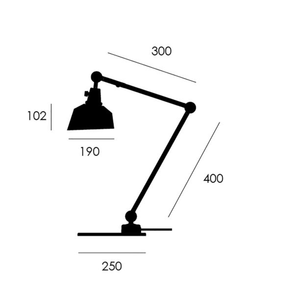 midgard modular TYP 551 lampe noire 60 cm midgard