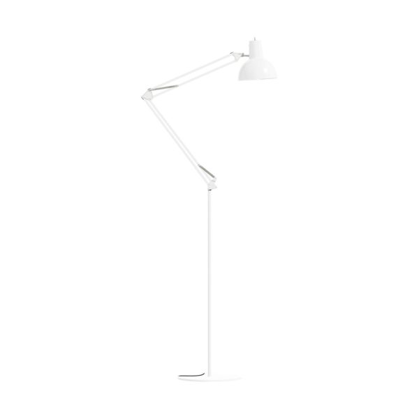 midgard lampadaire à ressort, réglable, blanc midgard