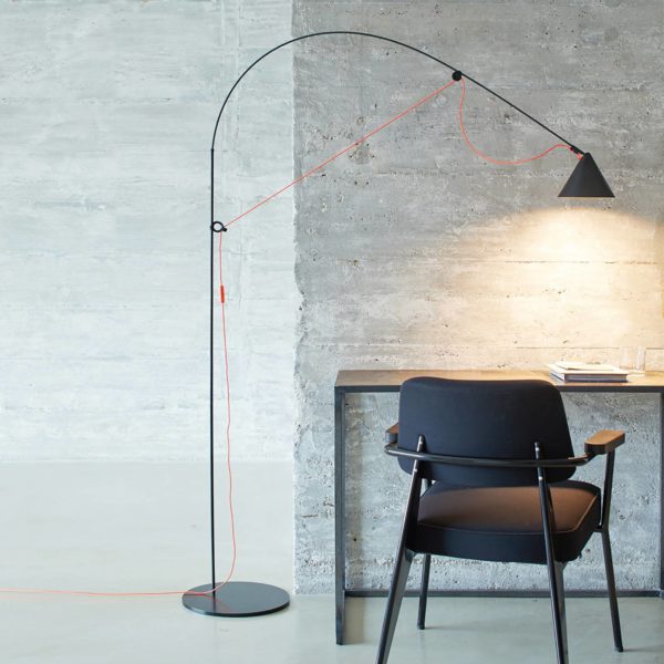 midgard AYNO L lampadaire noir/orange 3 000 K midgard