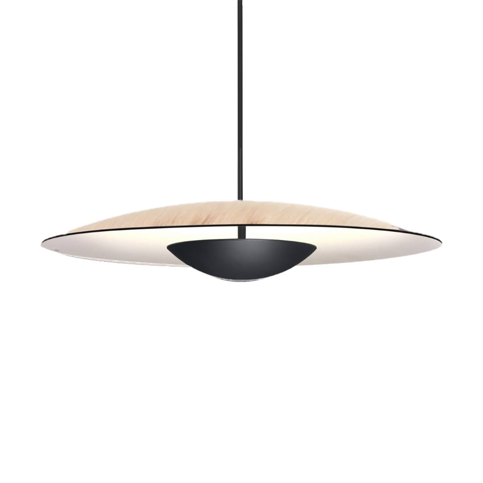 MARSET Ginger LED Suspension Triac Ø20cm chêne/blanc Marset