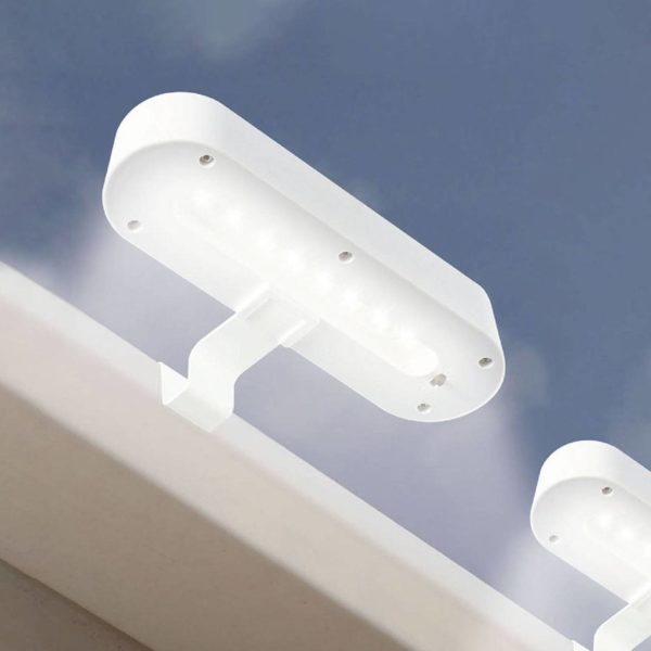 Näve Lampe de gouttière LED avec solaire