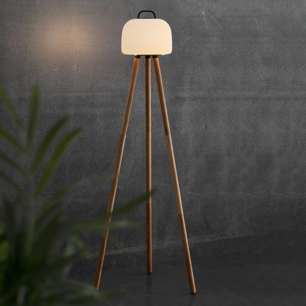 Nordlux Lampe sur pied LED Kettle Tripod bois