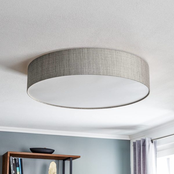 Euluna Plafonnier Turda, Ø 78 cm, gris Euluna