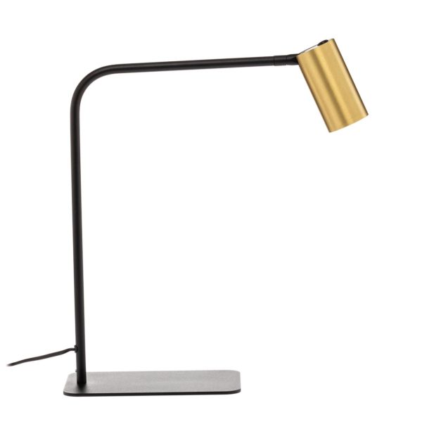 Euluna Lampe de bureau Mono noire/laiton Euluna