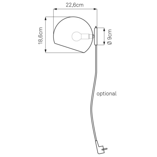 Nyta Tilt Globe Wall Short