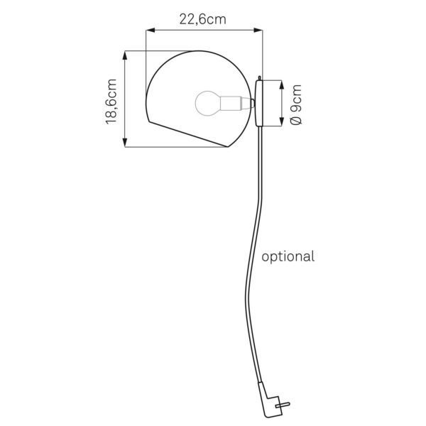 Nyta Tilt Globe Wall Short