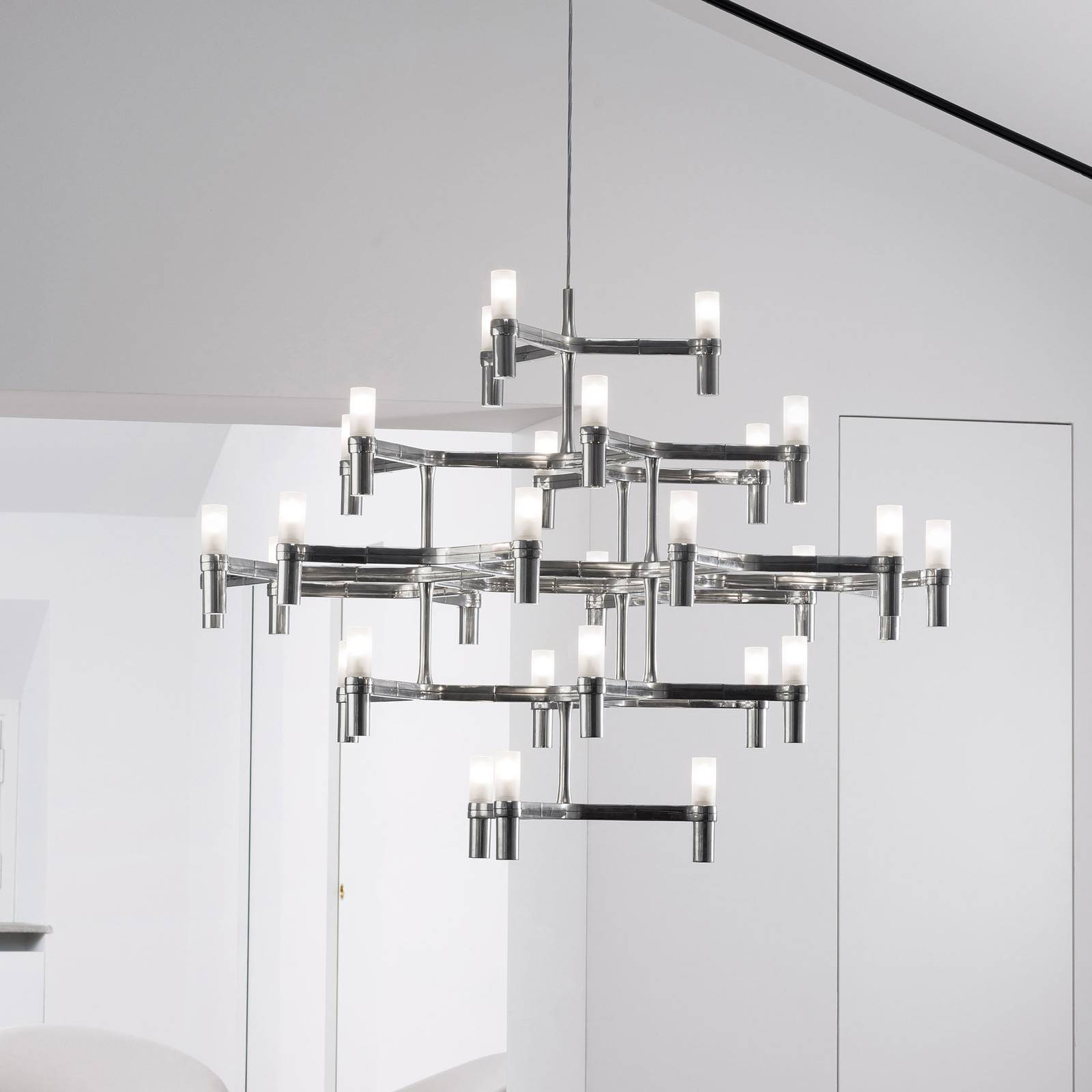 Nemo Crown Major suspension à 30 flammes aluminium NEMO