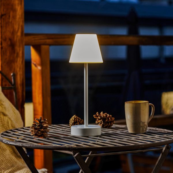 Newgarden Lola Slim lampe à poser LED, blanc Newgarden