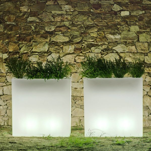 Newgarden Pot de fleurs LED rechargeable Junco