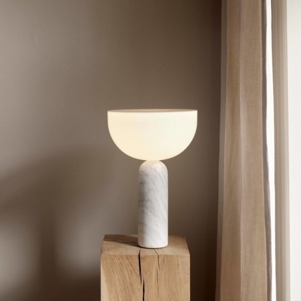 New Works Kizu Large lampe à poser, blanche New Works