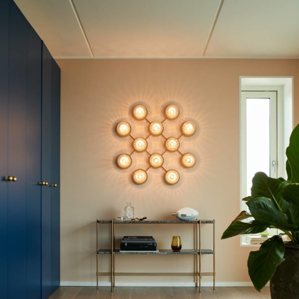 Nuura Aps Nuura Liila 12 applique 12 lampes doré/transparent Nuura Aps
