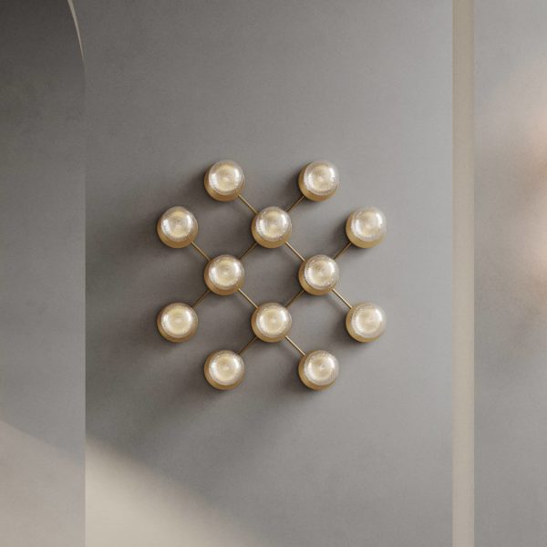 Nuura Aps Nuura Liila 12 applique, 12 lampes, doré/blanc Nuura Aps