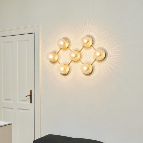 Nuura Aps Nuura Liila 7 applique à 7 lampes, transparent Nuura Aps
