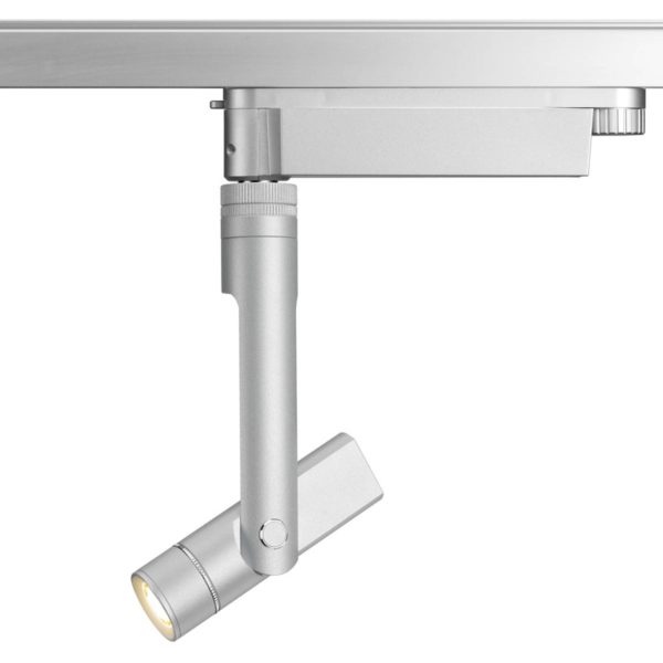 Oligo Hubble spot sur rail LED 2 700 K chromé mat Oligo