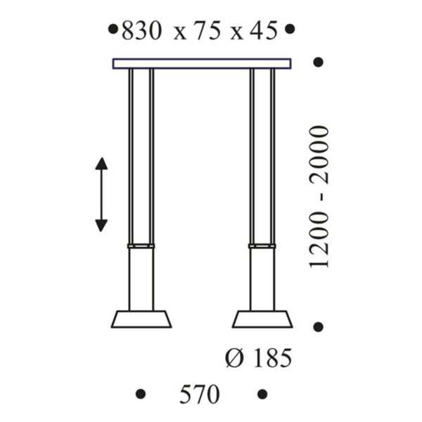 OLIGO Glance suspension LED 2 lampes grise mate Oligo
