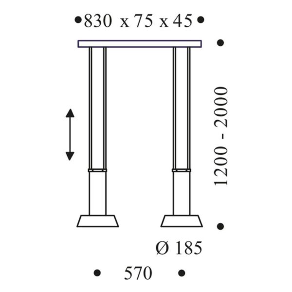 OLIGO Glance suspension LED 2 lampes noire Oligo